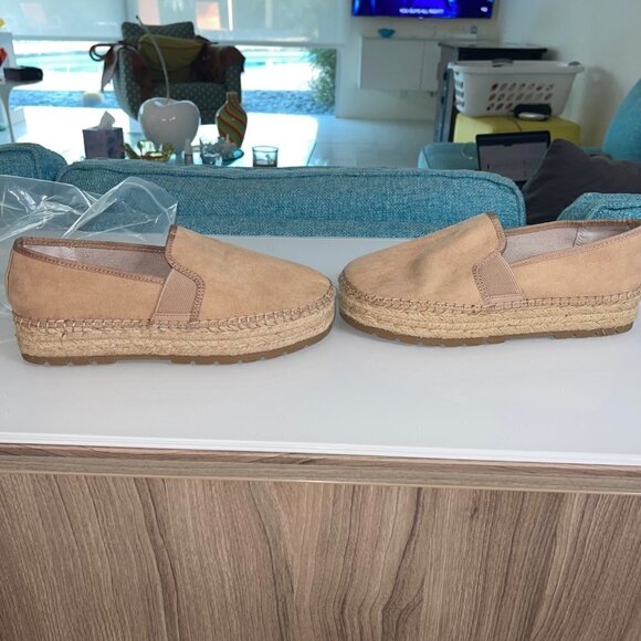 Circus By Sam Edelman Women Cora Loafers Size 8.5 Camel Manmade Elastic Slip On - Picture 15 of 15